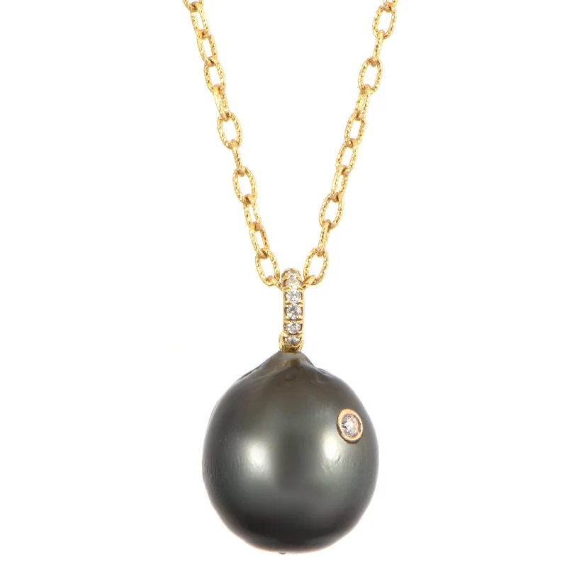 Ladies diamond necklaces-Pearl Pendant Necklace