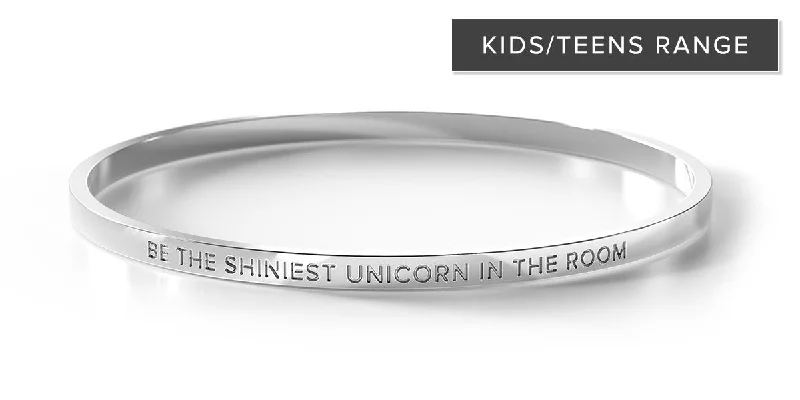 Ladies vintage bangles-Be The Shiniest Unicorn In The Room - Kids/Teens Bangle