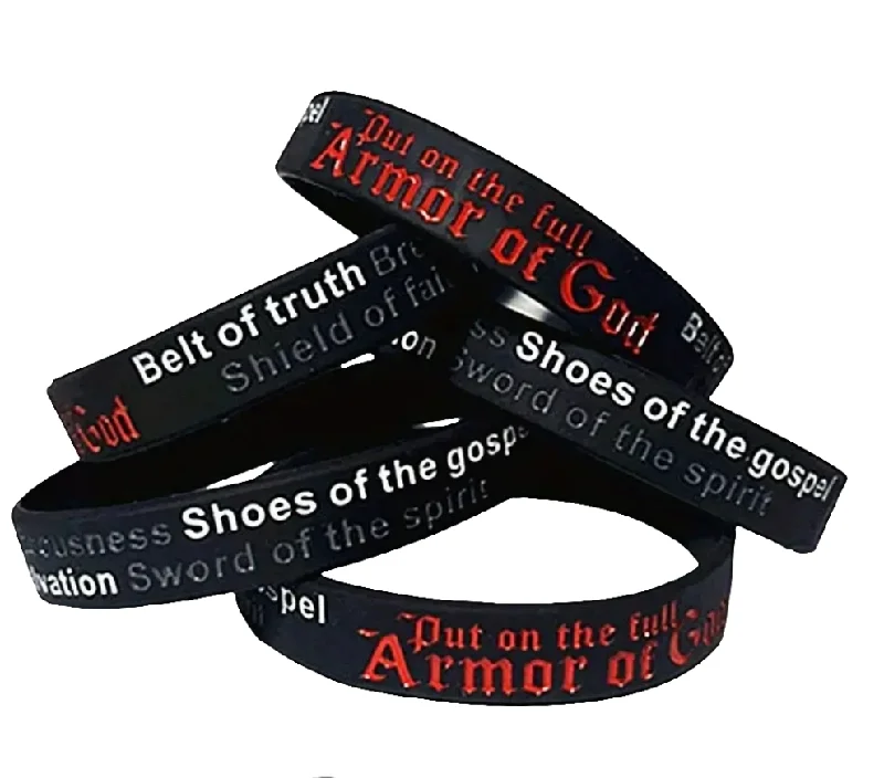 Ladies chunky bracelets-Amour of God Rubber Bangle