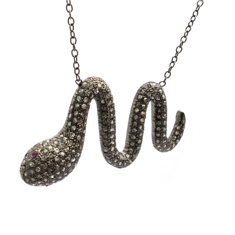 Ladies chain necklaces-Snake Necklace