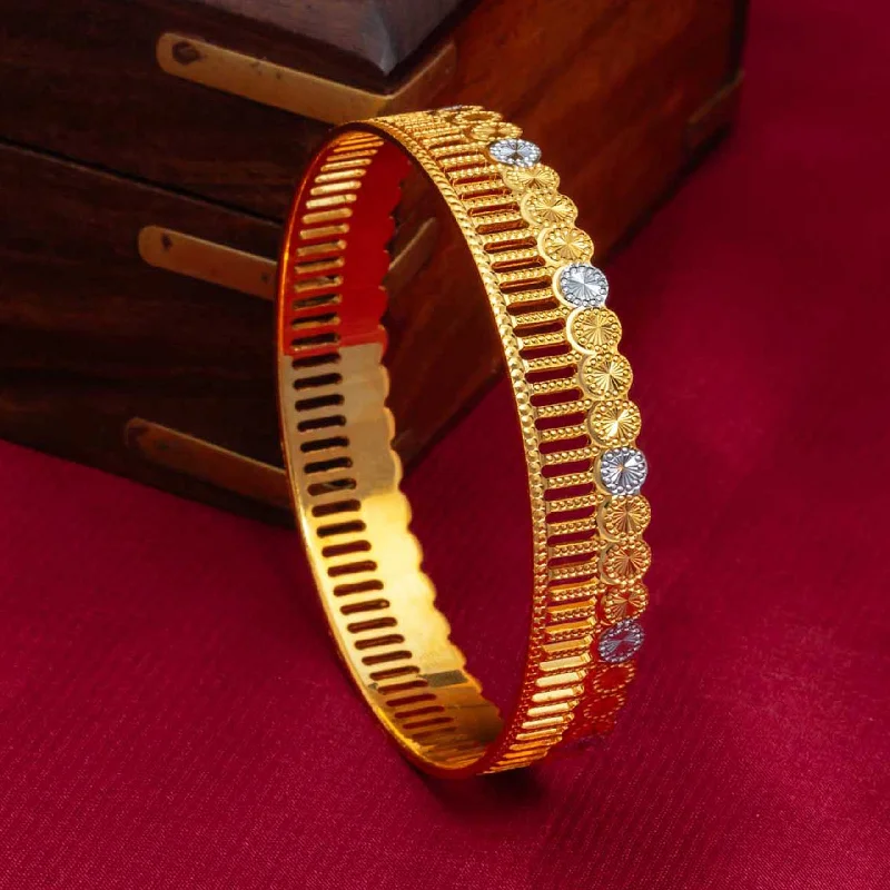 Ladies adjustable bangles-Rhodium Bangle PRGB23-26-003