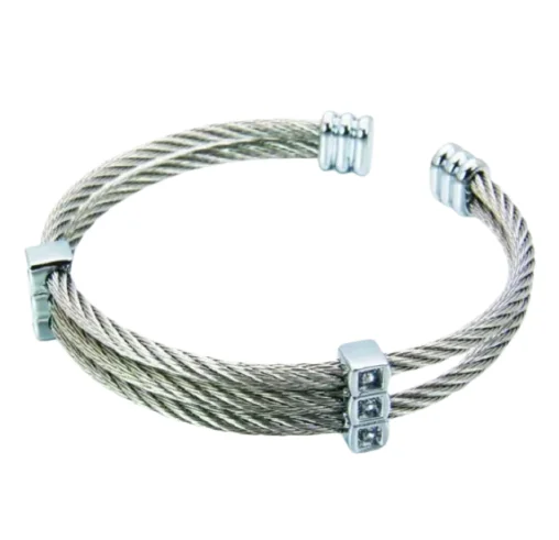 Ladies delicate bangles-Stainless Steel Wire Bangle