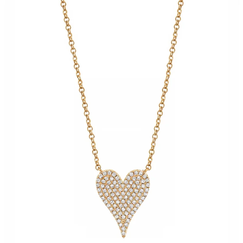 Ladies fashionable statement necklaces-Heart Necklace