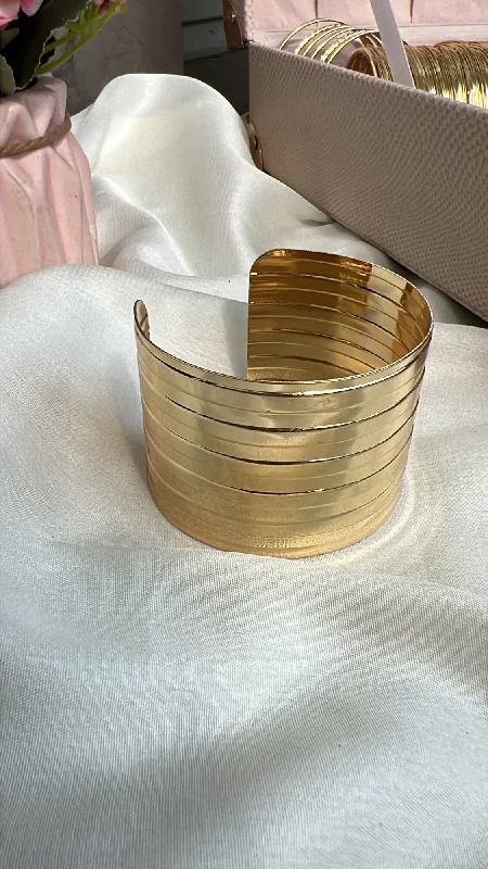 Ladies bridal bracelets-Mariah cuff bangle