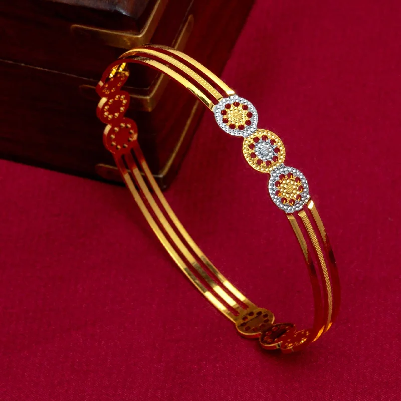 Ladies gold bracelets-Gold Bangle PRGB145-29-091