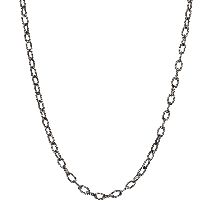 Ladies crystal necklaces-24" Link Chain