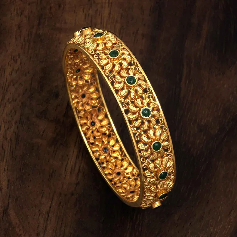 Ladies antique bangle bracelets-Gold Bangle PSGRBSR5G-26-055