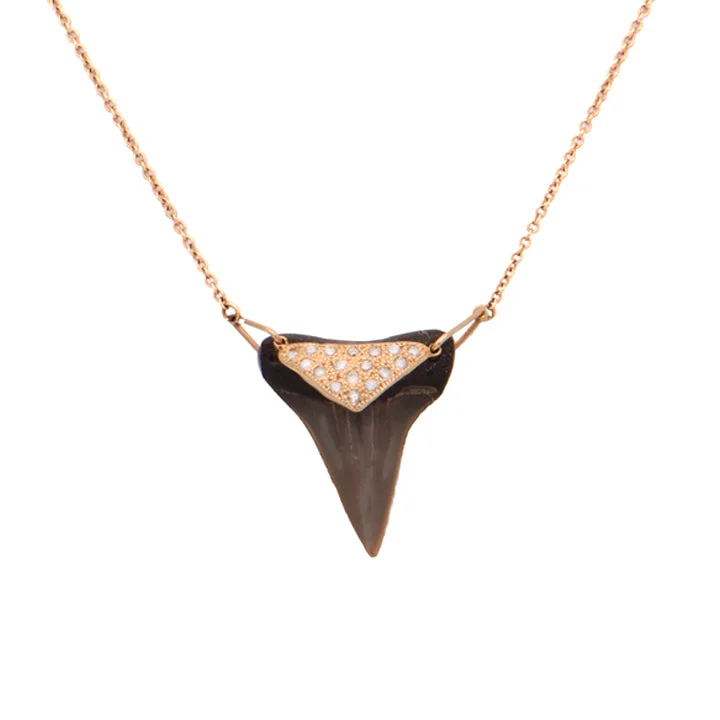 Ladies custom necklaces-Shark Tooth Necklace