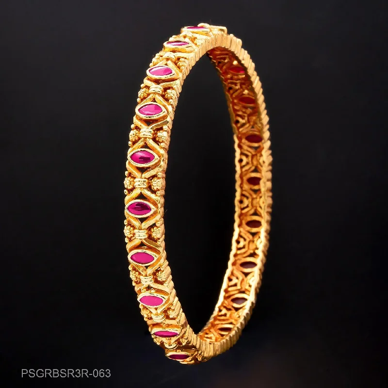 Ladies multi-layer bracelets-STONE GHERU SRESHTA BANGLE PSGRBSR3R-063