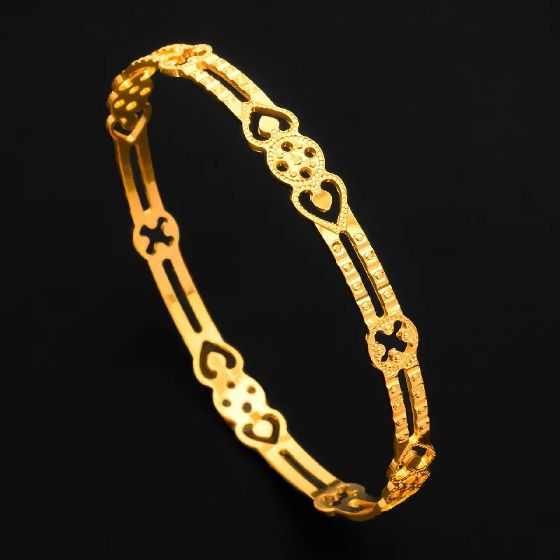 Ladies friendship bracelets-Golden Bangle PGB117-571