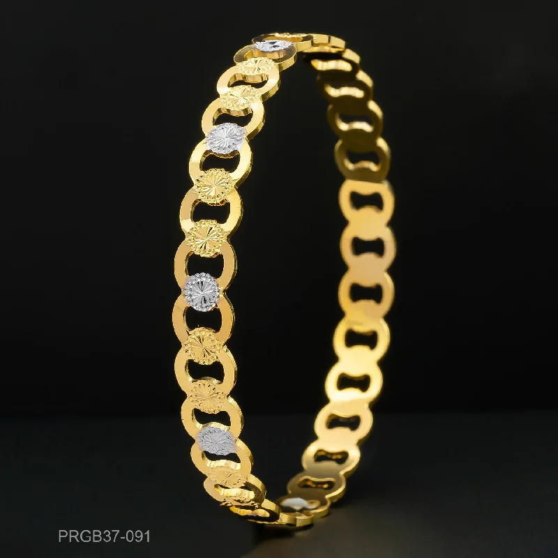 Ladies elegant bracelets-RHODIUM BANGLE PRGB37-091