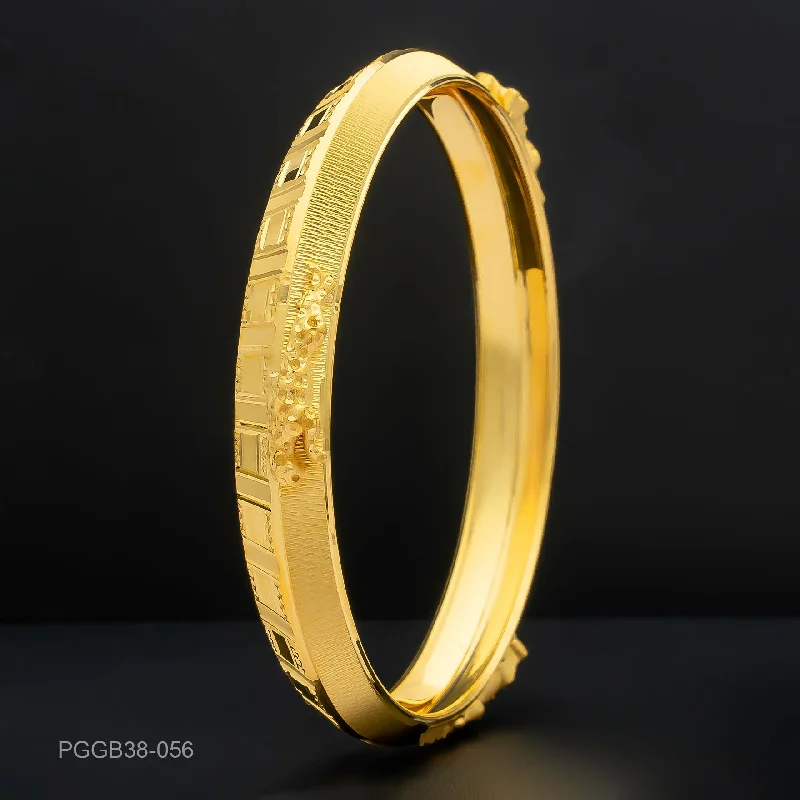 Ladies sapphire bracelets-Golden Gents Bangle PGGB38-056