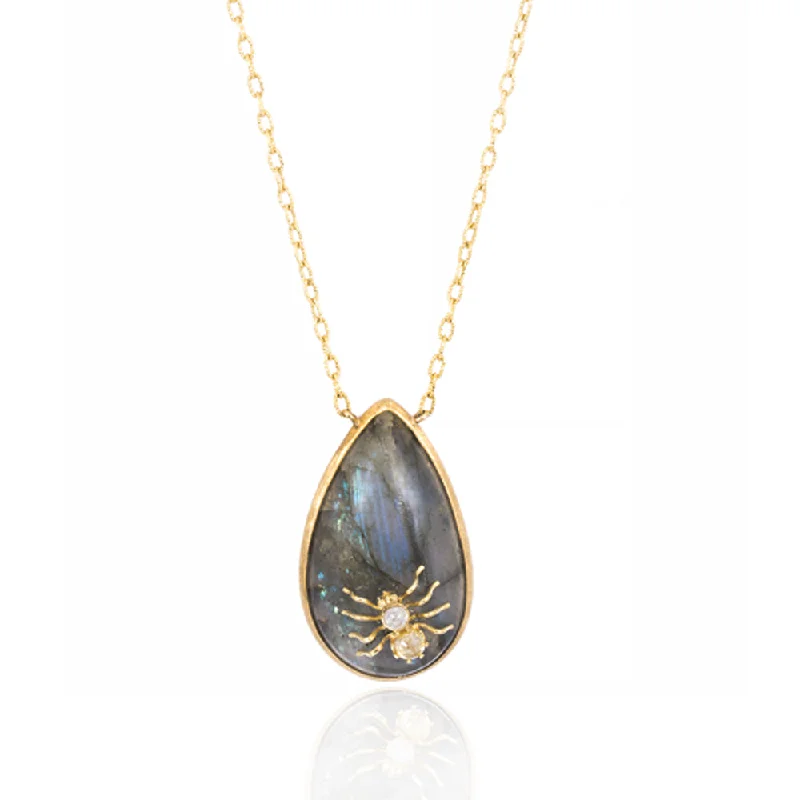 Ladies multi-layer necklaces-Labradorite Necklace