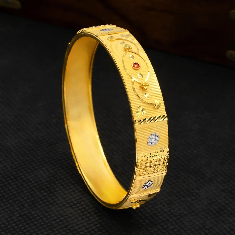 Ladies simple gold bracelets-Enamel Bangle PEBSB-25-082