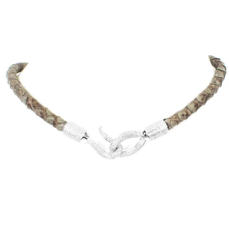 Ladies meaningful necklaces-Hook Choker