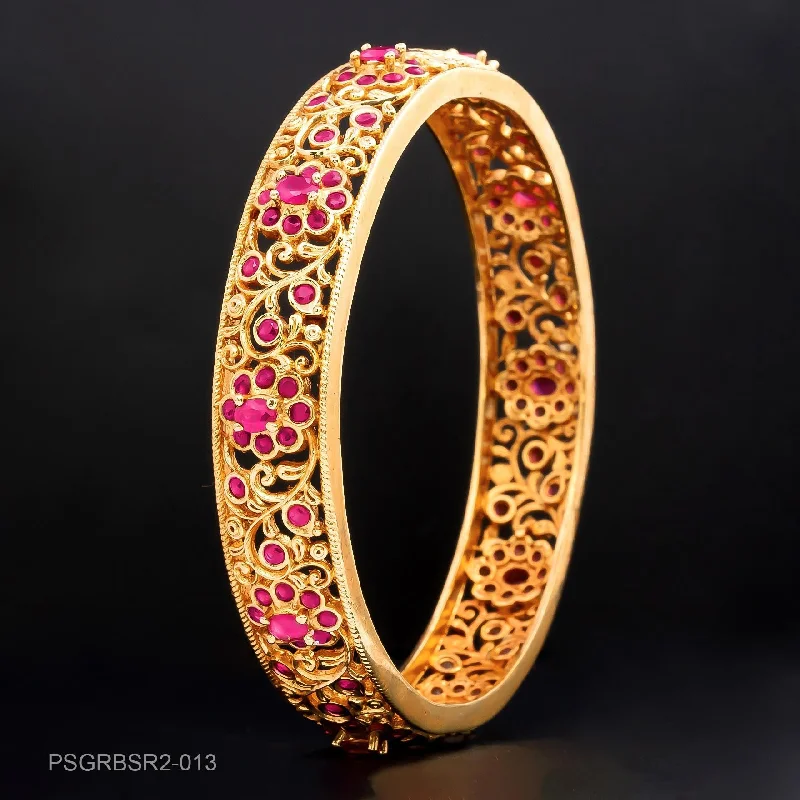 Ladies luxury charm bracelets-STONE GHERU SRESHTA BANGLE PSGRBSR2-013