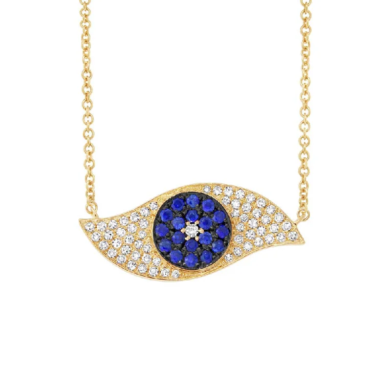 Ladies necklace sets-Evil Eye Necklace