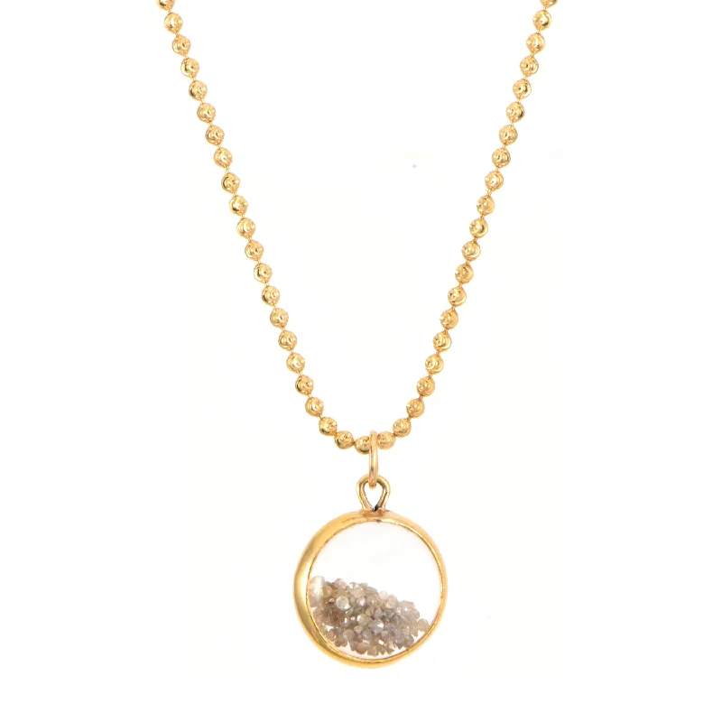 Ladies rose gold necklaces-Shaker Pendant Necklace