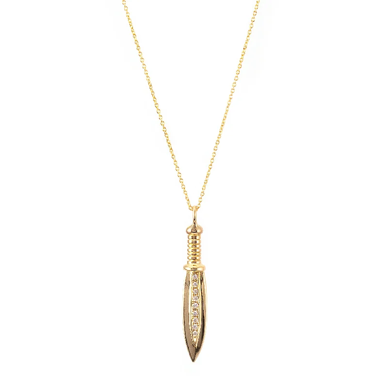 Ladies friendship necklaces-Dagger Necklace