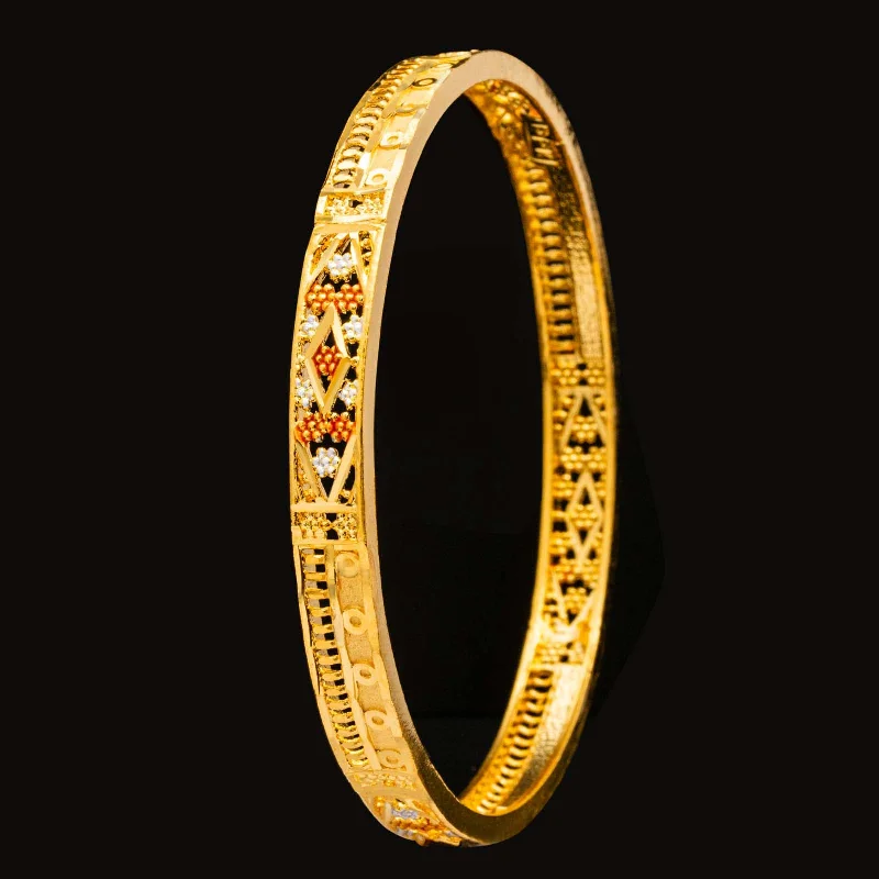 Ladies cuff bracelets-ENAMEL BANGLE PEB25-091