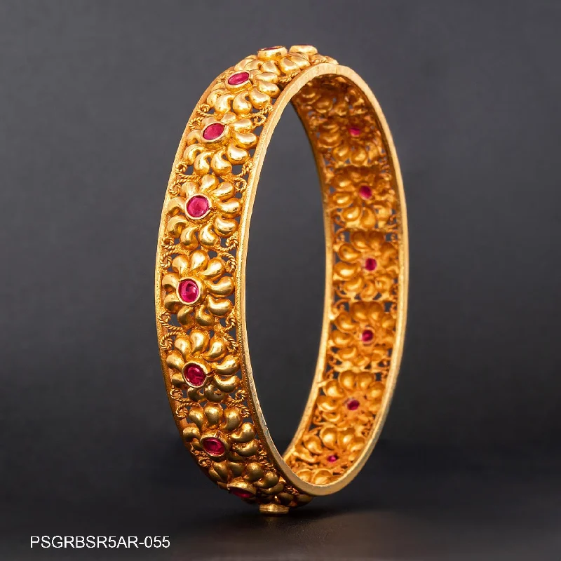 Ladies diamond bangles-STONE GHERU SRESHTA BANGLE PSGRBSR5AR-055