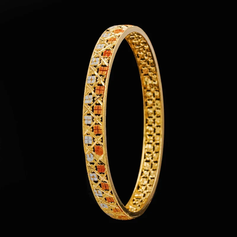 Ladies gold bangles-ENAMEL BANGLE PEB28-032