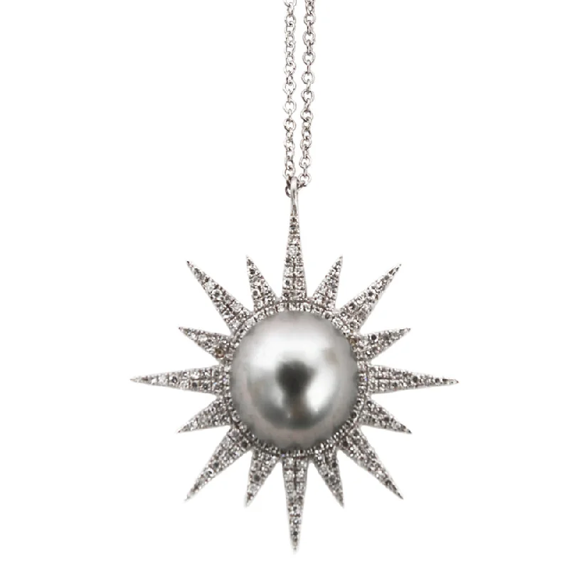 Ladies vintage necklaces-Sunburst Necklace