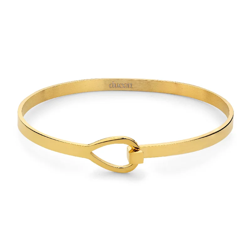 Ladies stretch bangles-Bangle loop gold