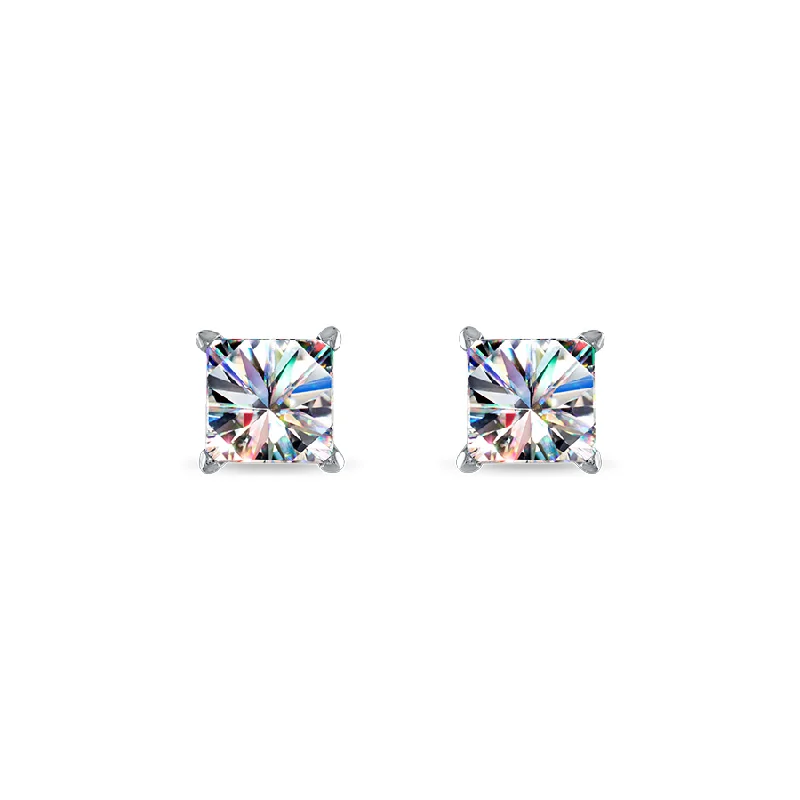 Ladies hanging earrings-14KWG 1.50CTW FOF PC DIA STUD EARRINGS H I1-2