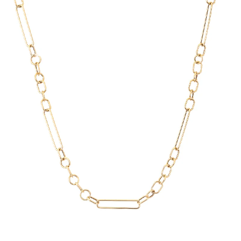 Ladies gold necklaces-Link Chain