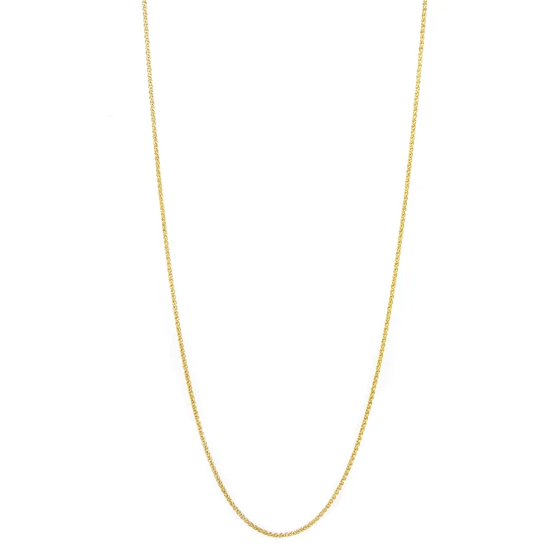 Ladies emerald necklaces-Wheat Chain Necklace