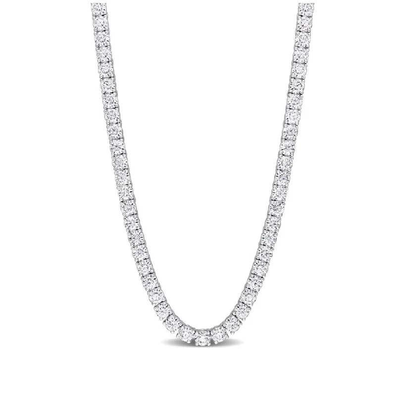 Ladies infinity charm necklaces-3 or 4mm Diamond Tennis Chain Necklace | S925 | Moissanite