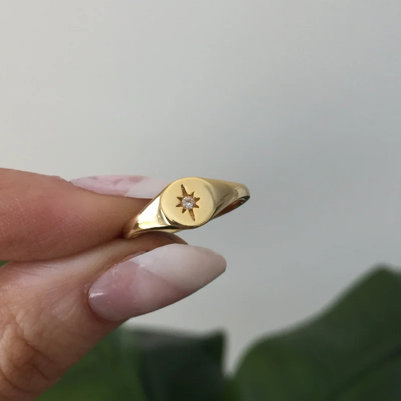 Ladies infinity rings-The North Star Ring