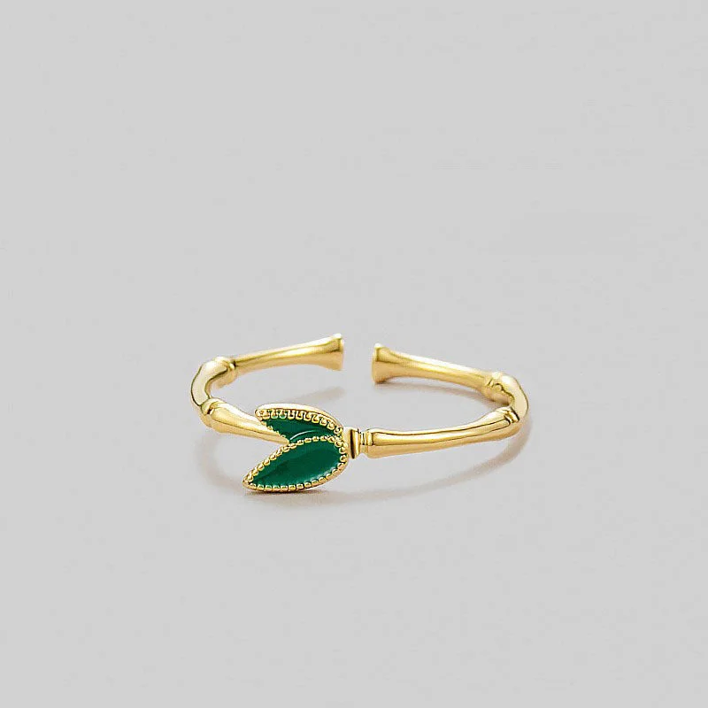 Ladies emerald rings-Just Lil Things Artificial Gold Rings jltr0244