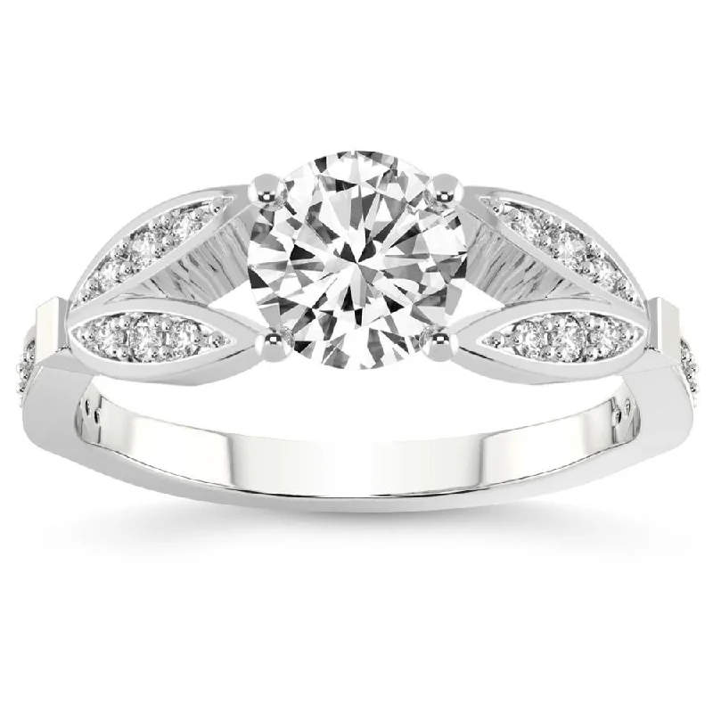 Ladies engagement rings with diamonds-2 1/5Ct Diamond Willow Lab Grown Engagement Ring White, Yellow or Rose Gold