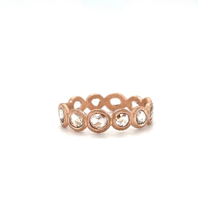 Ladies heart diamond rings-Rose Eternal Ring