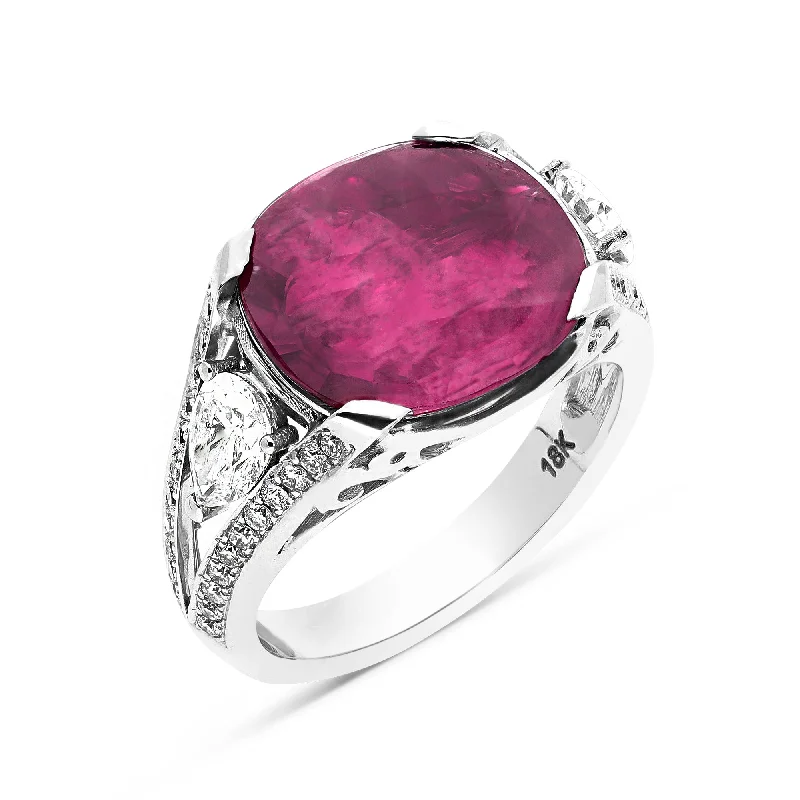 Ladies cushion cut rings-6 Carat Oval Cut Purple Pink Natural Sapphire Vintage Style Birthstone Ring