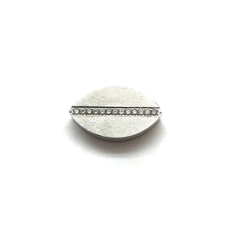 Ladies rings for men and women-Medium Silver Topper - Embellished