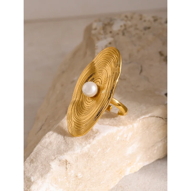 Ladies gold rings-Just Lil Things Artificial Gold Rings JLTR0341