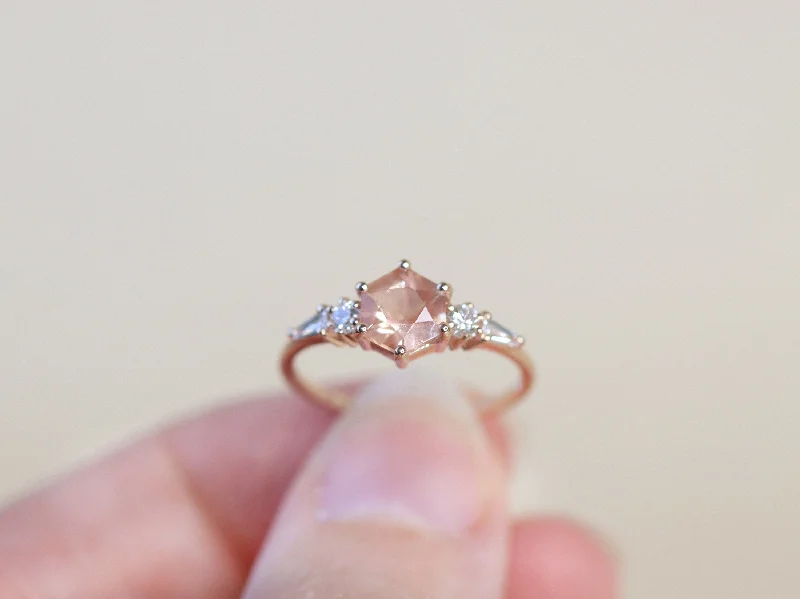 Ladies promise rings-The Huntington Ring in Oregon Sunstone