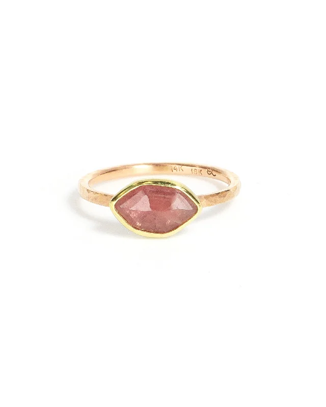 Ladies unique band rings-Marquise Ruby Ring